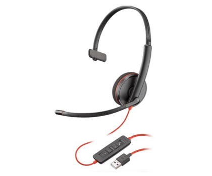 Słuchawki biurowe, callcenter Poly Blackwire 3210 USB-A